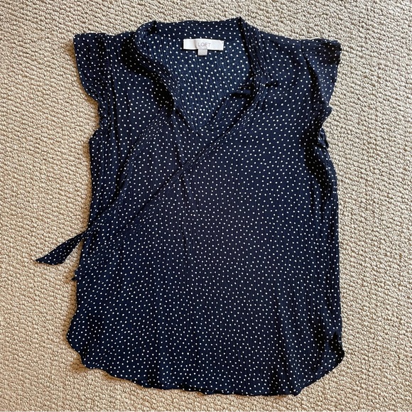 Loft Tie Neck Blouse - Picture 3 of 7